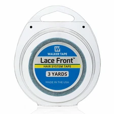 WALKER 1/2" X 3 YARDS LACE FRONT SUPPORT TAPE ROLL WIG/TOUPEE CLEAR ADHESIVE