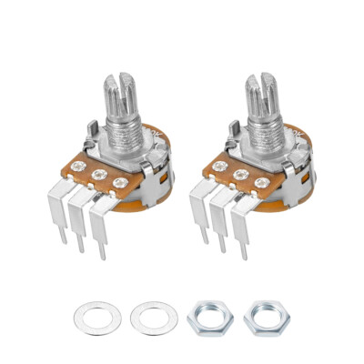 Uxcell Single Turn Carbon Film Potentiometer – 500R To 500K Ohm Variable Resistor (Assorted)
