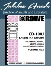ROWE CD-100J LaserStar Service, Parts Manuals with Troubleshooting 2 Volume Set