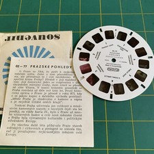 Very Rare Meopta reel View Master 02-77 Prazske Pohledy Ceskoslovensko 2B