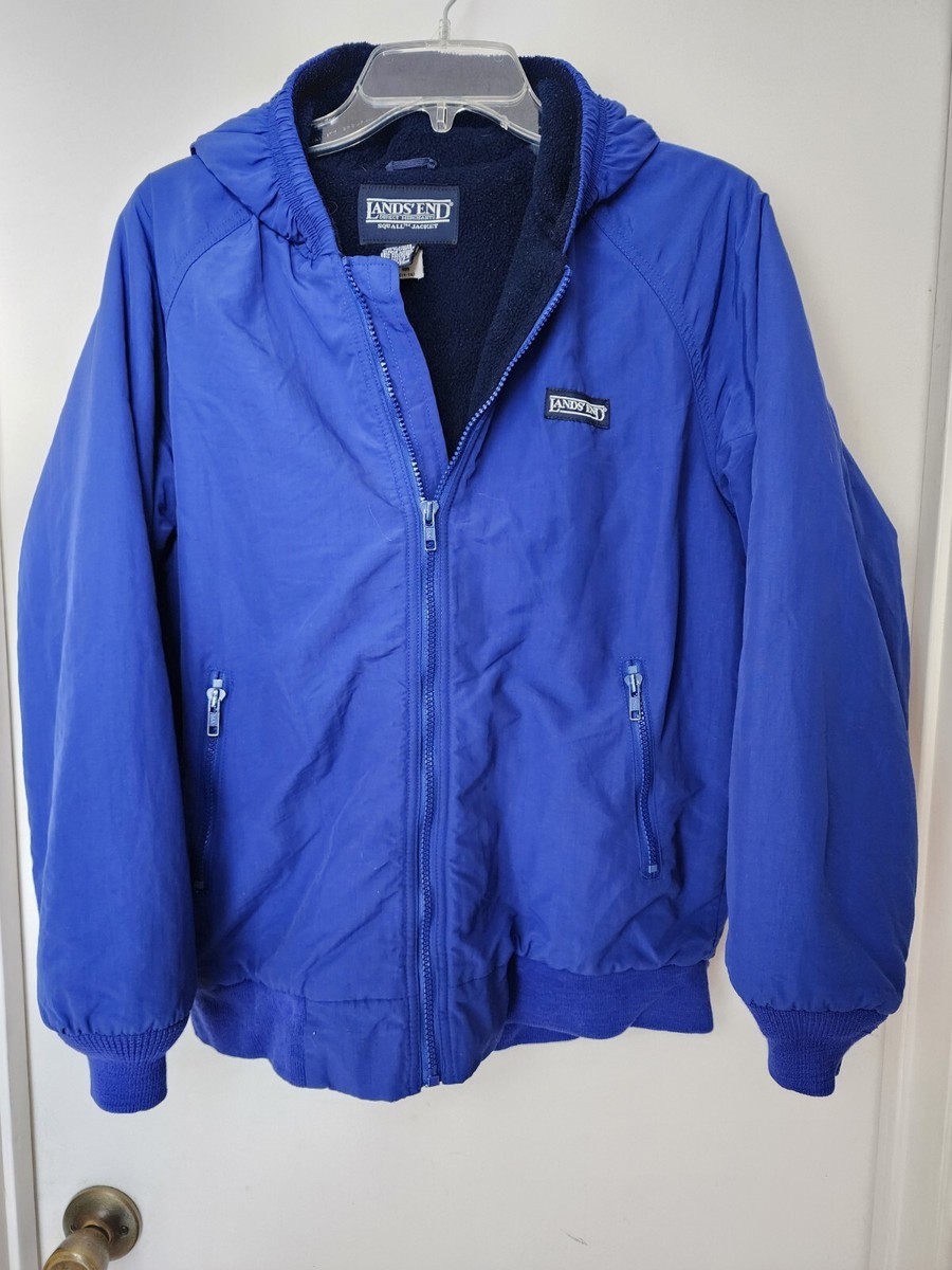 Lands End Womens Outrigger Fleece Lined Royal Blue Jacket Size L