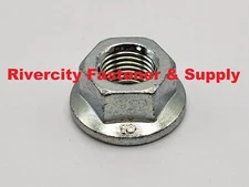 (5) M14x1.5 Metric FINE Thread Flange Hex Nut 14mm x 1.5 DIN 6923 Nuts M14-1.5