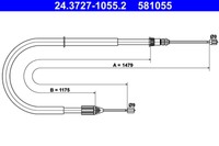 Handbremsseil Renault T. Scenic 99-03 PR