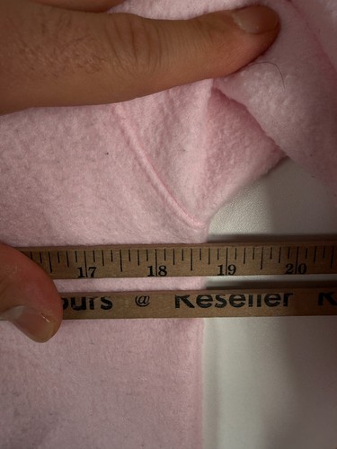 Vtg Barbie Kids Girls 1/4 Zip Pullover Fleece Jacket Pink Sz XL 10-12 18.5x24.5 - Picture 7 of 10