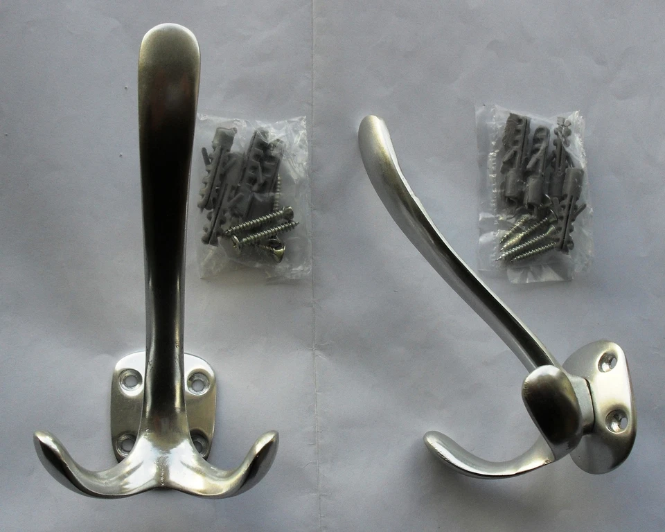 SFG Aluminium Garderobenhaken Hut- Kleiderhaken Mantelhaken Haken silber eloxiert