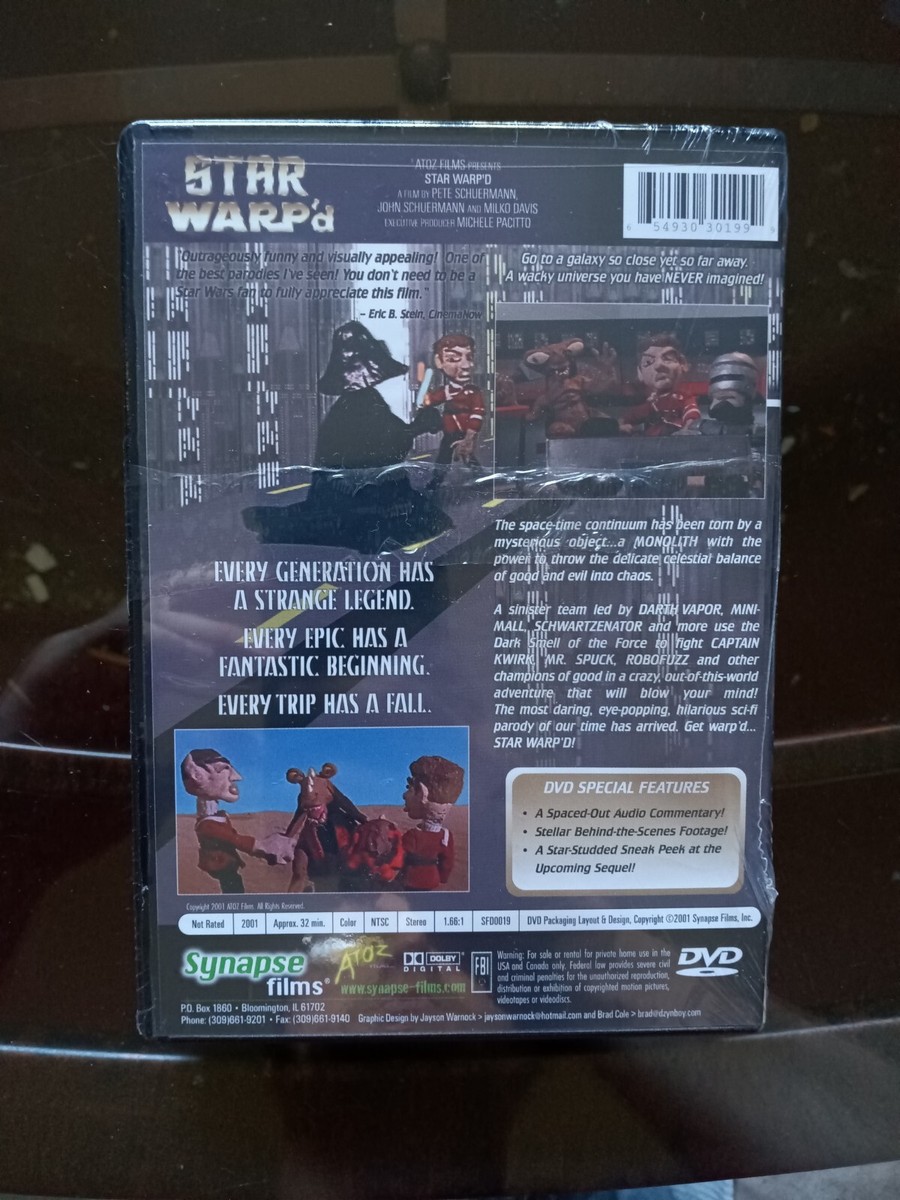 Star Warp'd (DVD, 2001, Special Edition) Brand NEW - Synapse