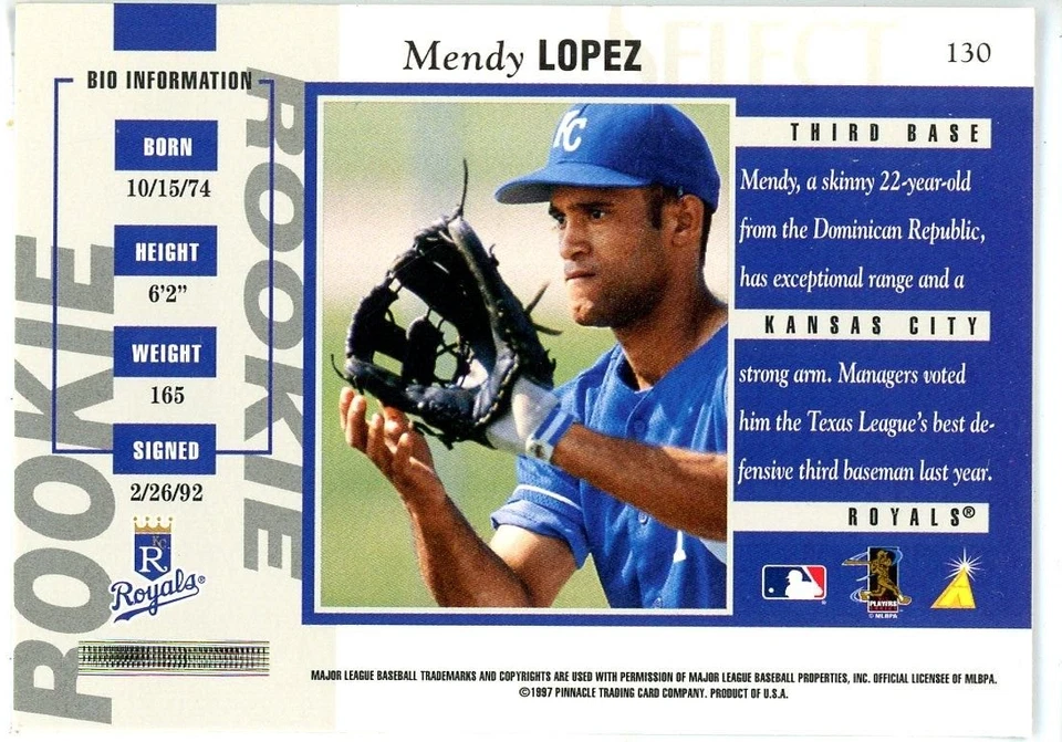 1997 Select - Mendy Lopez #130 - Image 2 of 2