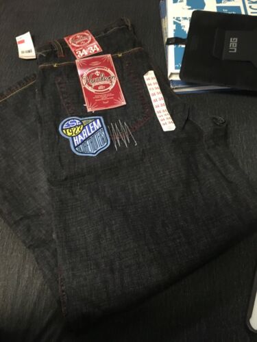 NWT Classic Harlem Globetrotters Platinum FUBU Jeans Men's 34 X 34 Guys Pants - Picture 1 of 5