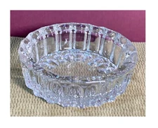 VINTAGE HEAVY CRYSTAL CUT CIGAR/OR WHATEVER ASHTRAY