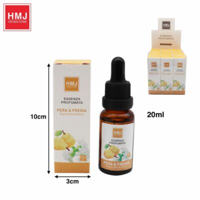 x 12er Set Ätherische Öle 20ml Aromatherapie Raumduft Birne und Erdbeere hmj