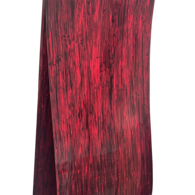 DIY Drum Wrap 0.5mm Wood Grain Red Stripe Musical Instrument Deco Sheet 3 Sizes