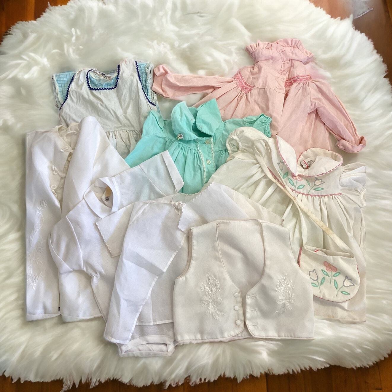 Vintage Lot of Baby Doll Dresses Clothes Infant TLC eBay