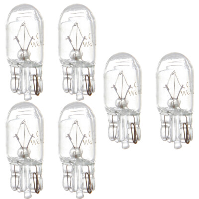 6x W5W T10 Warm White light Clear glass bulb  car Xenon Halogen bulbs