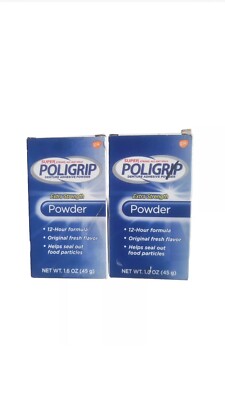 Super Poligrip Denture Adhesive Powder 1.6 Oz By Super Poligrip . Exp:10/2026