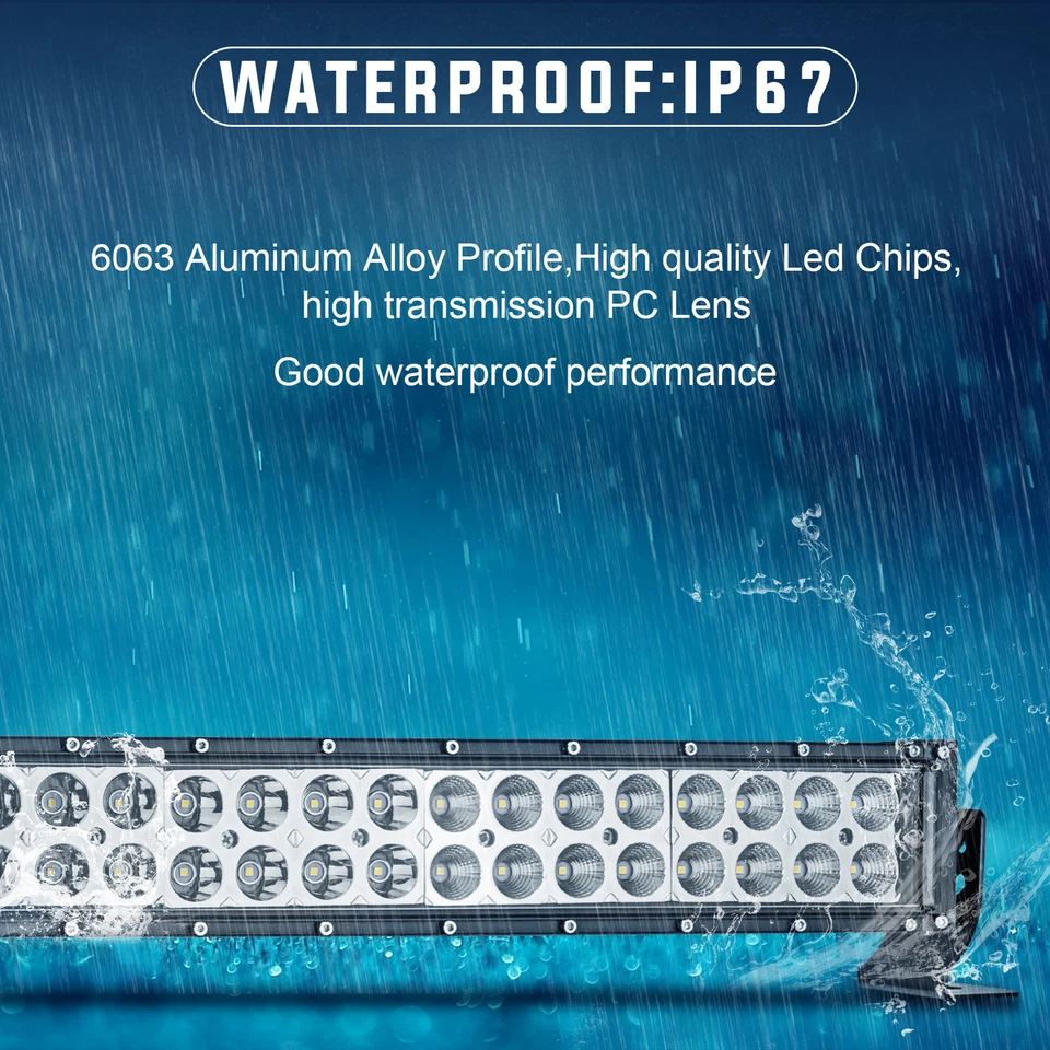 Barra de luz para Polaris Ranger 570 900 1000 52" + Soporte de techo delantero trasero + Cápsula LED de 4" Foto 3 de 4