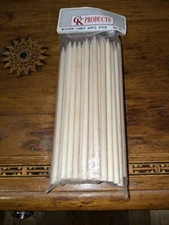 NEW-CK Products Pointed Wooden 7" Long Candy Apple Sticks  50-Count