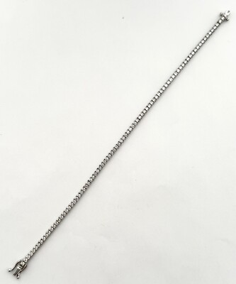 CLASSIC DIAMOND TENNIS BRACELET 14K WG, 2.70 CAR NAT DIAMONDS, RET USD $6,900+T