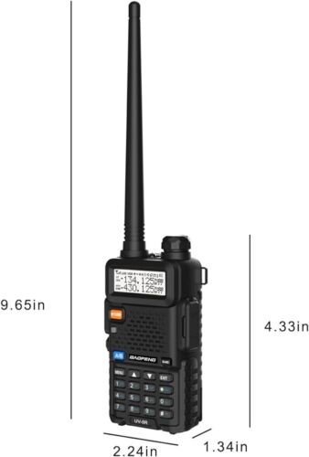 Digital Handheld Radio Scanner Fire Police VHF FM EMS Ham 2 Way Transceiver Dual - Zdjęcie 3 z 7