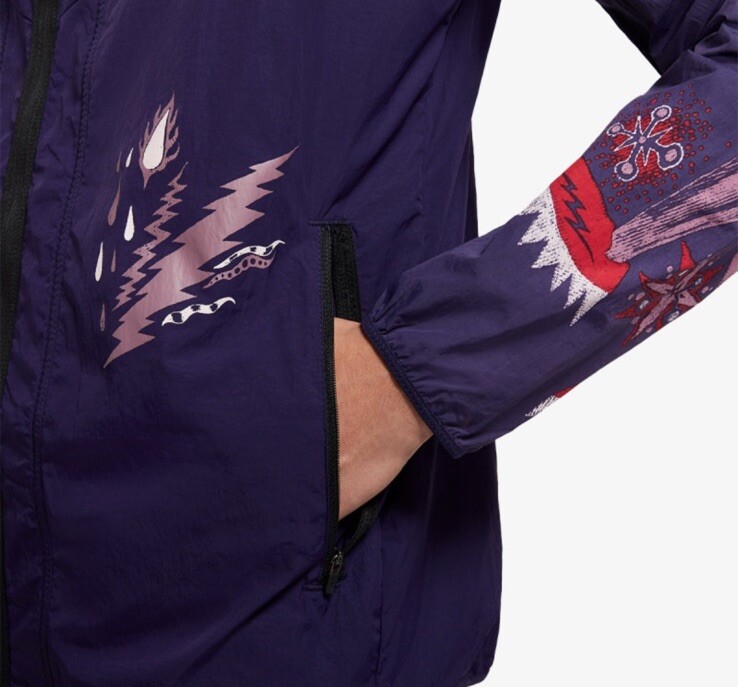 Men's Nike Windrunner Wild Run Jacket Purple Chinese Dragon Men's Nike Windrunner Wild Run Jacket Purple Chinese Dragon