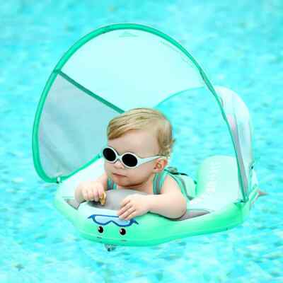 Swimming Rings with Canopy Chest Floater Swim Ring Buoy Pool Accessories Toy New