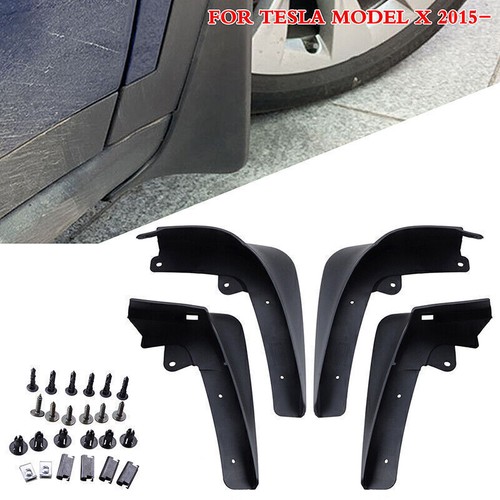 Splash Guards Mud Flaps Mud Guards Rear + Front For Tesla Model X 2016