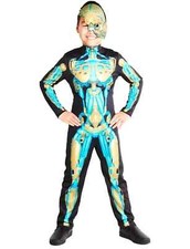 Hyde and Eek Kids Robot Skeleton Halloween Costume - Jumpsuit - Size: Medium