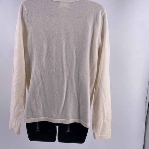 Land's End Women Cashmere Long Sleeve Wrap Sweater Blouse Blush Rose Pink Small - Picture 7 of 12