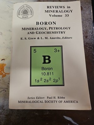 Lawrence M. Anovitz Boron (Paperback) Reviews in Mineralogy & Geochemistry