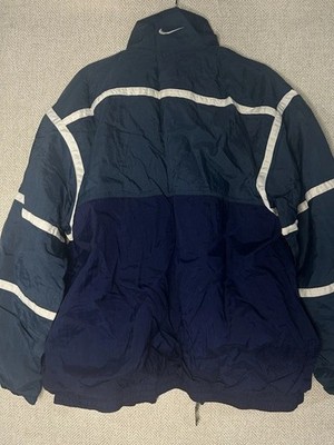 Vintage Nike Colorblock Windbreaker Men s Size Medium 90s White/Blue/green......