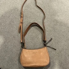 American Leather Co Medium Brown Leather Medium Sized Crossbody Bag