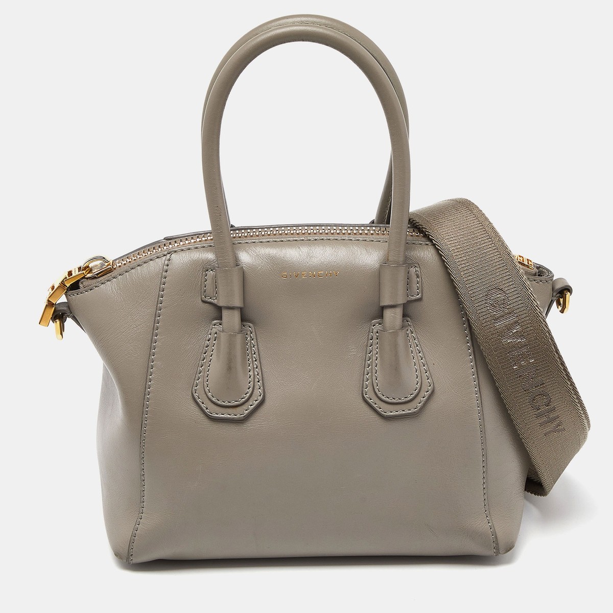 Givenchy Beige Leather Mini Antigona Sport Satchel | eBay
