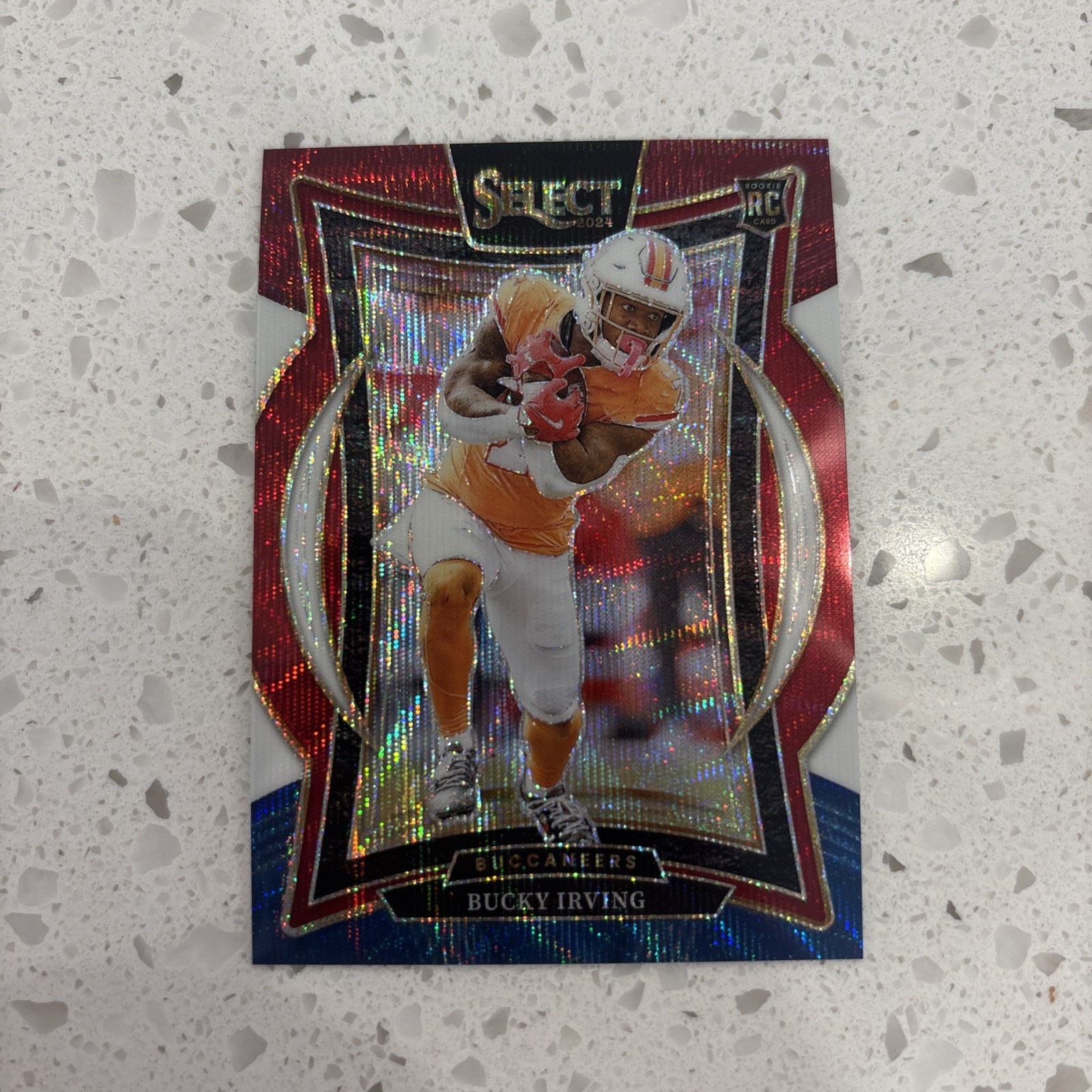 2024 Panini Select - Concourse Bucky Irving #4 Tri-Color Prizm /299 (RC)