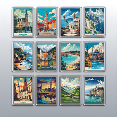 Acryl Reise Stadt Urlaub Kühlschrankmagnet - Souvenir Geschenk Kühlschrank Dekoration