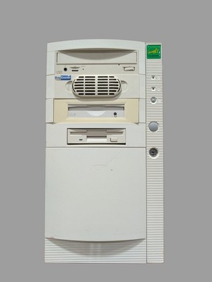 Vintage ATX Desktop Tower   CD ROM, Bay Cooler, ZIP Drive, Floppy   Retro PC...