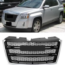 Fit For 2010-2015 Gmc Terrain Slt Front Bumper Upper Grill Grille Chromeblack