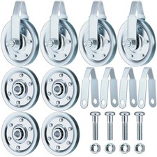 8 Heavy Duty Garage Door Pulleys 3" 200LB Sheave Kits with Clevis Fork Bolt Nu