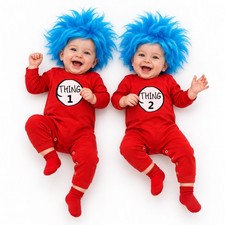 Thing 1 and Thing 2 Inspired Baby Halloween Costume
