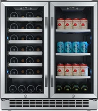 EdgeStar CWB2886FD 30"W 28 Bottle Built-In Dual Zone Beverage - Stainless Steel