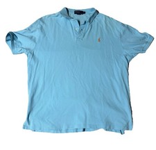 Ralph Lauren Classic Fit Polo Shirt - Light Blue Men  s XL