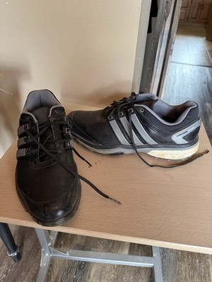 Adidas Adipower Boost Q46753 Mens Size 11.5 Black Gray Spiked Golf Shoes 