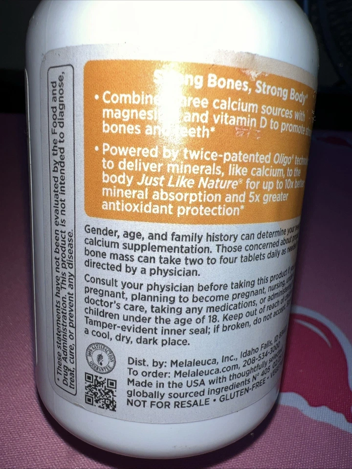 NUEVO MELALEUCA VITALITY FOR LIFE Complementos Dietéticos Completos Calcio Exp 01/27 Foto 3 de 4