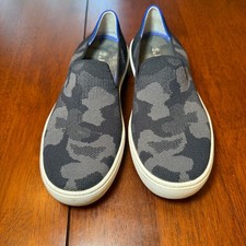 Rothy's The Original Slip On Sneaker Gray Black Camo Size 6