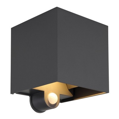 Globo Außenleuchte Wandlampe Veronika Anthrazit IP54 3W warmweiß Up&Down Sensor