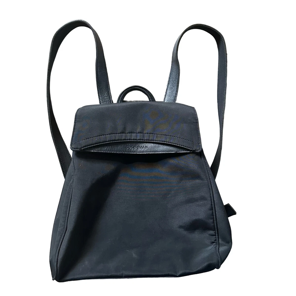 Cole Haan‎ Nylon Backpack Convertible Shoulder Bag Black Leather Trim Cole Haan Backpack Black Bags & Handbags for Women for sale  main image 3