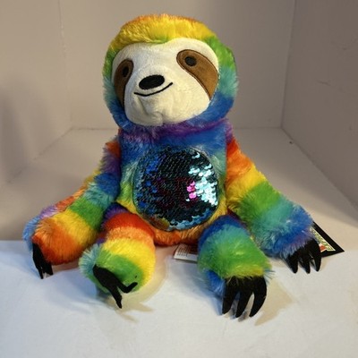 Find Express Plush Slop Sequin 50 Rainbow 11 Inch Stuffed Toy Animal NWT