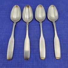 4 Oneida Community Stainless Paul Revere Teaspoons Satin 6"