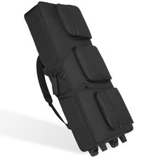 61Key Electric Piano Keyboard Gig Bag with Wheels  Straps Accessories