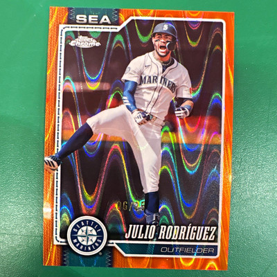 Topps Chrome 2026 Julio Rodriguez #149 Seattle Mariners Parallel 6/25