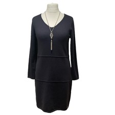 Rino & Pelle Navy Blue Sweater Dress size M (12/14) 