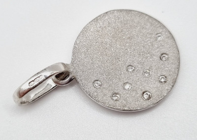 Links of London Diamond MOON Charm Watch Over Me Sterling Silber RAR